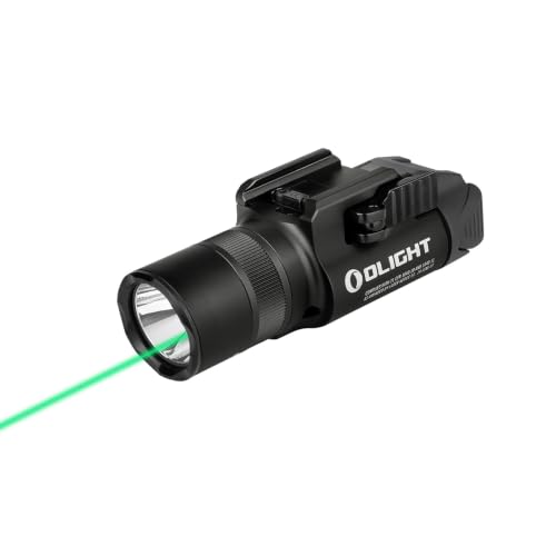 OLIGHT Baldr Pro R 1350 Lumens Rail Mounted Tactical Light with Green Beam