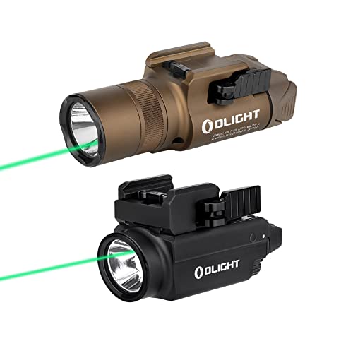 OLIGHT Baldr Pro R 1350 Lumens Magnetic USB Rechargeable Tactical Flashlight, Bundle with Baldr S 800 Lumens Compact Rail Mount Weaponlight