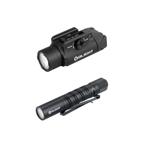OLIGHT PL-3R Tactical Flashlight Bundte with I3T EOS Small EDC Flashlight