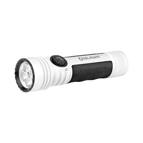 OLIGHT Seeker 4 Pro Rechargeable Flashlight Bright High Lumen Midnight Blue