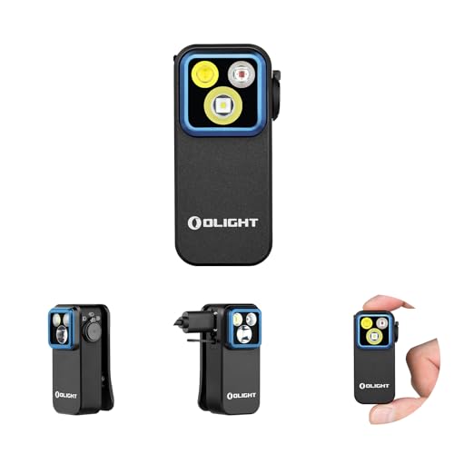 OLIGHT Oclip Pro Rechargeable EDC Clip-on Flashlight, Black