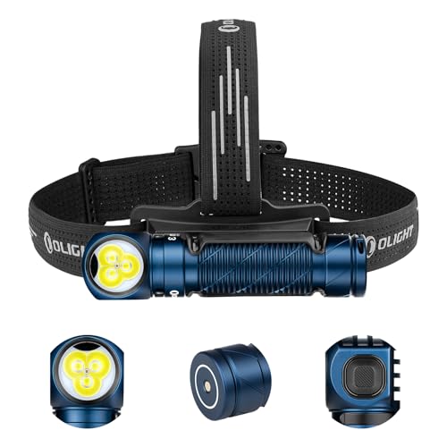 OLIGHT Perun 3 Headlamp Rechargeable, Red Light, Waterproof, Midnight Blue