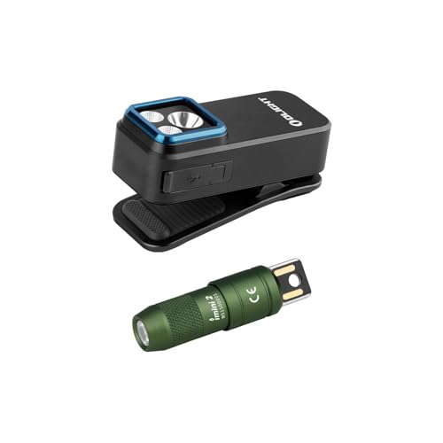 OLIGHT IMINI 2 EDC Rechargeable Keychain Flashlight Bundle with Oclip Pro EDC Light