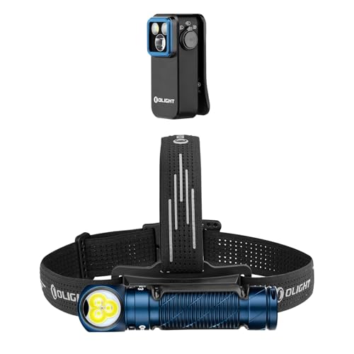 OLIGHT Perun 3 Rechargeable Headlamp Flashlight Bundle Oclip Pro EDC Flashlight Clip-on Light