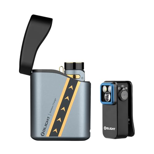 OLIGHT Baton4 Premium Edition EDC Flashlight 1300 Lumens Bundle with Type-C Charging Case Bundle with Oclip Pro 500 lm Clip-on Light