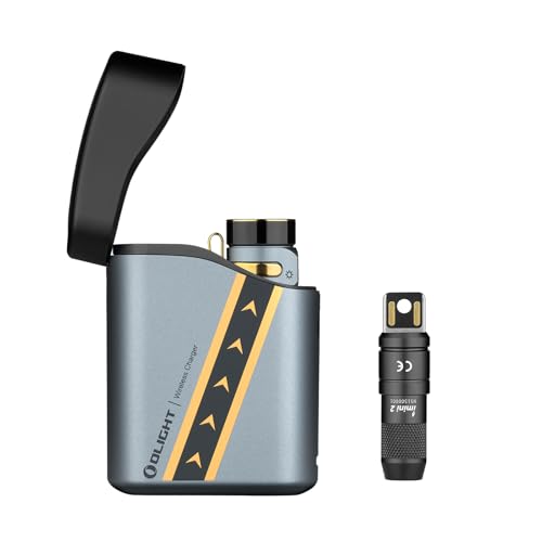 OLIGHT Baton4 Premium Edition EDC Flashlight 1300 Lumens with Type-C Charging Case Bundle with IMINI 2 Rechargeable Keychain 50 lm Compact and Portable Mini Light