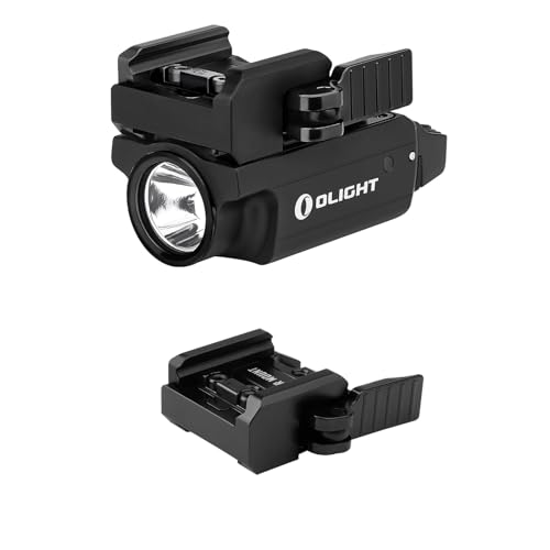 OLIGHT PL-Mini 2 Valkyrie 600 Lumens Magnetic USB Rechargeable Compact Weaponlight Bundles Quick-Detach Rail Mount for Tactical Light