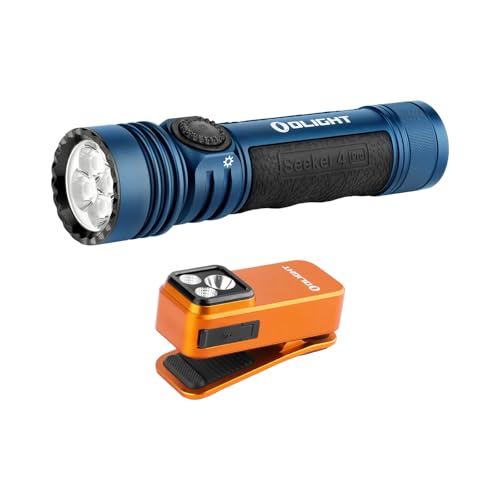 OLIGHT Seeker 4 Pro Rechargeable Flashlights Bundles Oclip Pro EDC Flashlight Clip-on Light