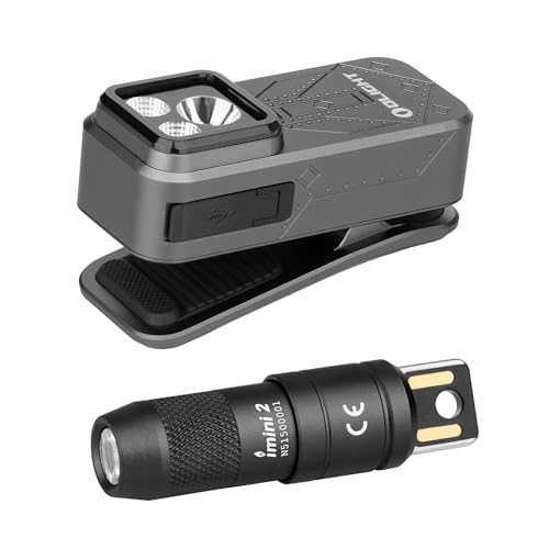 OLIGHT Oclip Pro EDC Flashlight Clip-on Light Bundle IMINI 2 EDC Rechargeable Keychain Flashlight