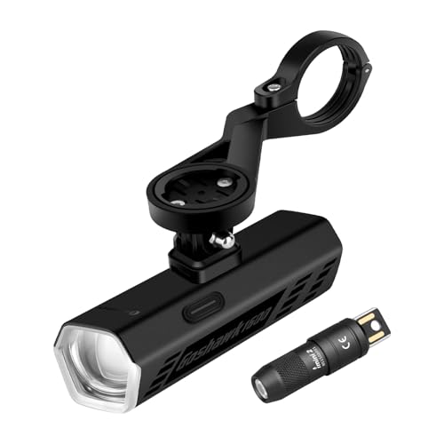 OLIGHT Goshawk 1600 Underneath Mounted Rechargeable Bike Light Bundle with IMINI 2 EDC Rechargeable Keychain Flashlight
