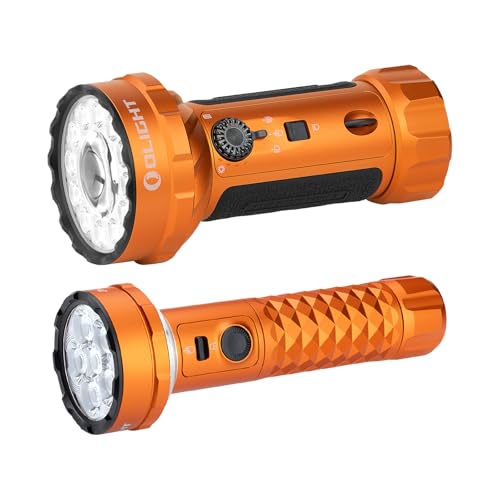 OLIGHT Marauder Mini 2 Bright Flashlight 10,000 Lumen with 750 Meters Beam Distance Bundle with Prowess Rechargeable High Lumen Flashlights
