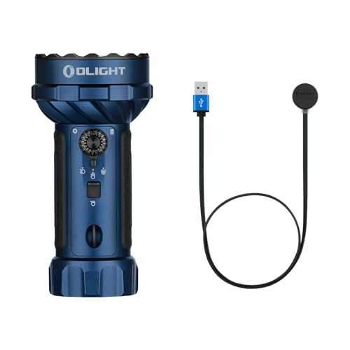 OLIGHT Marauder Mini 2 Bright Flashlight 10,000 Lumen with 750 Meters Beam Distance Bundle with MCC 3 Smart Magnetic Charging Cable