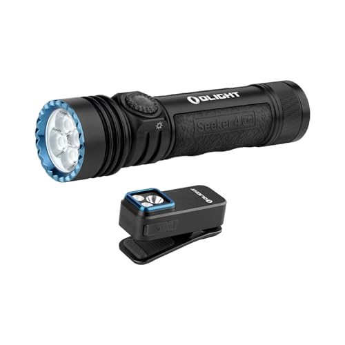 OLIGHT Seeker 4 Pro Rechargeable Flashlights Bundles Oclip Pro EDC Flashlight Clip-on Light