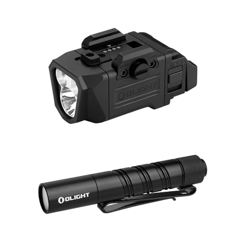 OLIGHT PL X Rechargeable Tactical Rail Mount Light Bundle with I3T 2 EOS Pocket EDC Flashlight