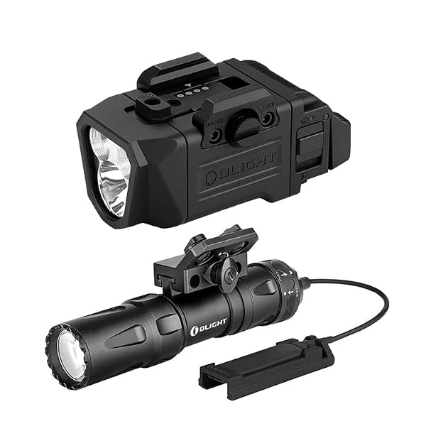 OLIGHT PL X Rechargeable Tactical Rail Mount Light Bundle with Odin Mini Flashlight