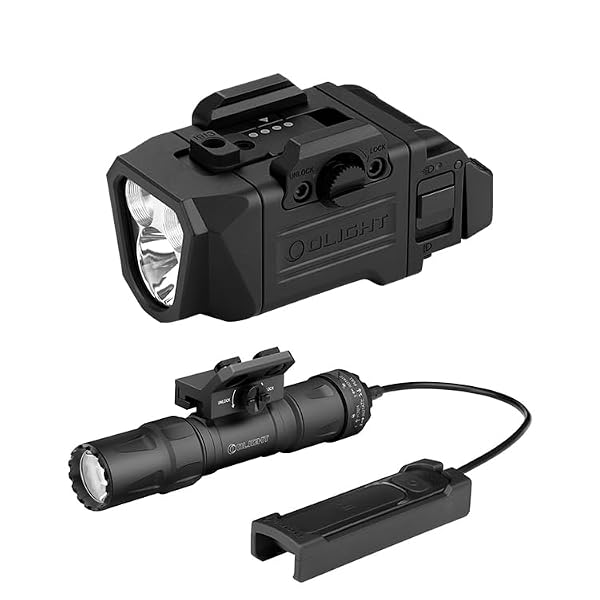 OLIGHT PL X Rechargeable Tactical Rail Mount Light Bundle with Odin S Flashlight