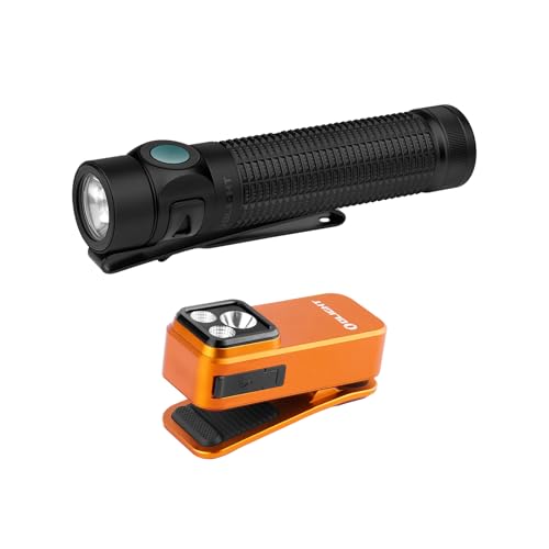OLIGHT Baton4 Pro EDC Flashlight Rechargeable Bundle Oclip Pro EDC Flashlight Clip-on Light