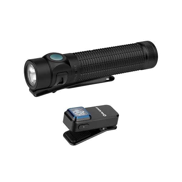 OLIGHT Baton4 Pro EDC Flashlight Rechargeable Bundle Oclip Rechargeable EDC Flashlight 300 Lumens Dual Sources Compact Pocket Clip Light