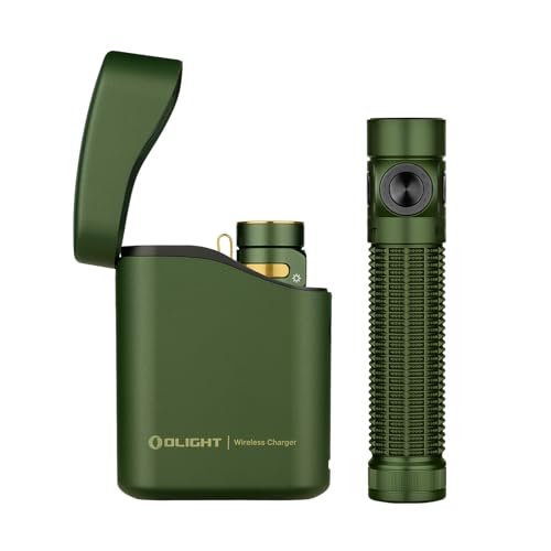 OLIGHT Baton4 Premium Edition EDC Flashlights 1300 Lumens with Type-C Charging Box Bundle with 1600 Lumens Rechargeable EDC Flashlight with Magnetic & USB-C Dual Charging and Tail Switch