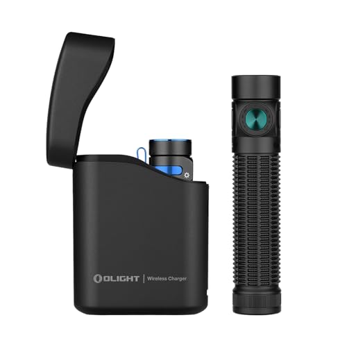 OLIGHT Baton4 Premium Edition EDC Flashlights 1300 Lumens with Type-C Charging Box Bundle with 1600 Lumens Rechargeable EDC Flashlight with Magnetic & USB-C Dual Charging and Tail Switch