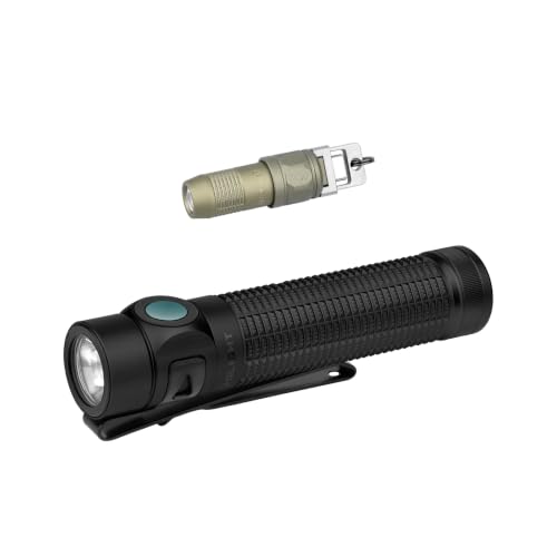 OLIGHT iUltra Rechargeable Mini EDC Keychain Flashlight Bundle with Baton4 Pro EDC Flashlight
