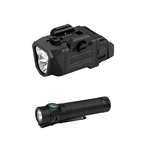 OLIGHT PL X Rechargeable Tactical Rail Mount Light Bundle with Baton4 Pro EDC Flashlight