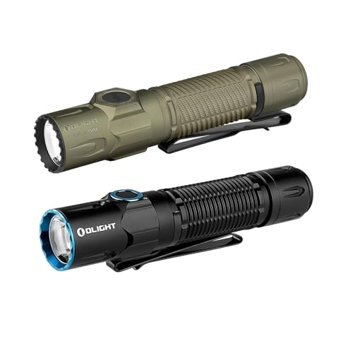 OLIGHT Warrior Ultra 2500 Lumens Tactical Flashlight Bundle Warrior 3S 2300 Lumens Rechargeable Tactical Flashlight