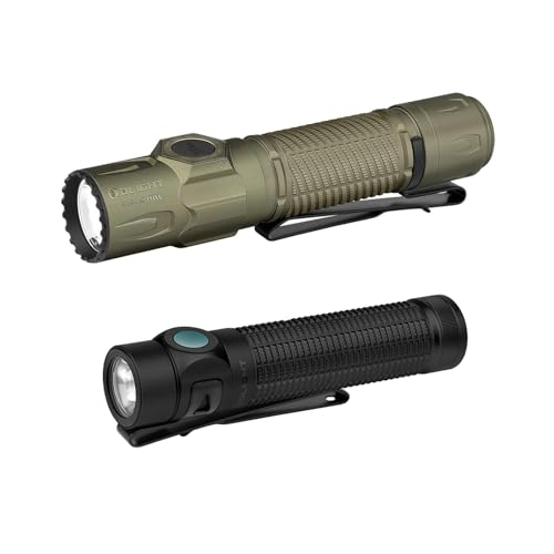 OLIGHT Warrior Ultra 2500 Lumens Tactical Flashlight Bundle Baton4 Pro EDC Flashlight Rechargeable