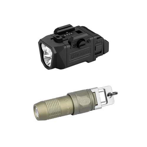 OLIGHT PL X Rechargeable Tactical Rail Mount Light Bundle with iUltra Rechargeable EDC Flashlight