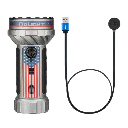 OLIGHT Marauder Mini 2 Bright Flashlight 10,000 Lumen with 750 Meters Beam Distance Bundle with MCC 3 Smart Magnetic Charging Cable