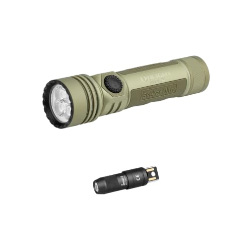 OLIGHT Seeker Ultra Rechargeable LED Flashlight Bundle IMINI 2 EDC Rechargeable Keychain Flashlight