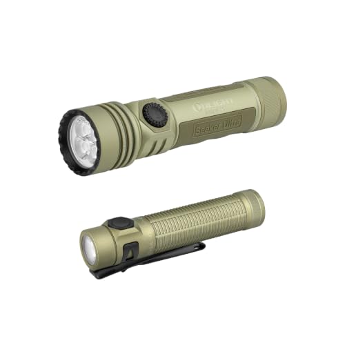 OLIGHT Seeker Ultra Rechargeable LED Flashlight Bundle BatonUltra EDC Flashlight Rechargeable