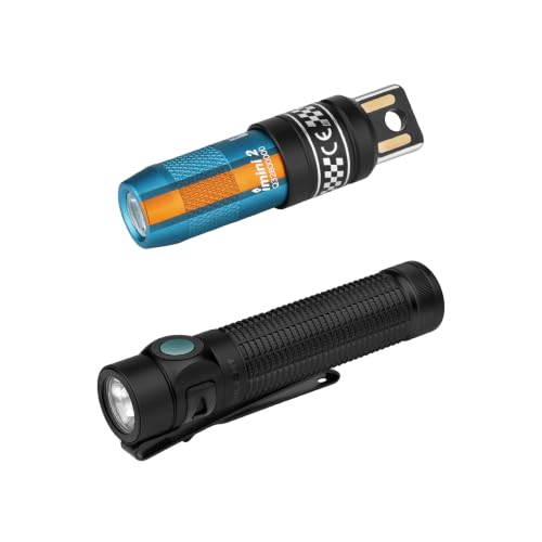 OLIGHT IMINI 2 EDC Rechargeable Keychain Flashlight Bundle Baton4 Pro EDC Flashlight
