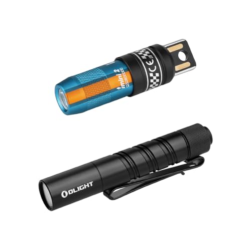 OLIGHT IMINI 2 EDC Rechargeable Keychain Flashlight Bundle I3T 2 EOS Pocket EDC Flashlight
