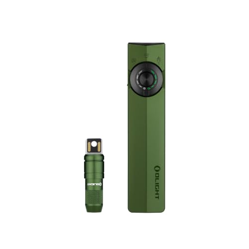 OLIGHT ArkPro EDC Flat Flashlight Rechargeable Bundle IMINI 2 Rechargeable EDC Keychain Mini Flashlight