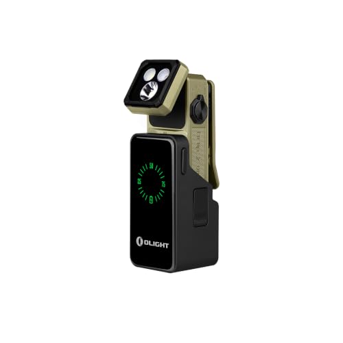 OLIGHT Oclip 2 Ultra EDC Rechargeable Flashlight Clip Light, Charging Dock