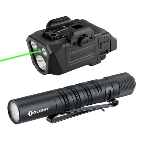 OLIGHT PL X GL Rechargeable Tactical Rail Mount Light Bundle with I3T BK