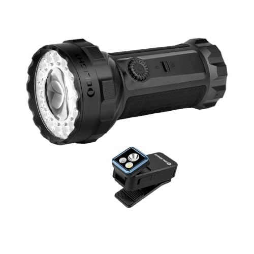 OLIGHT Marauder 3 Bright Rechargeable Flashlight with Oclip 2 Pro Rechargeable Clip-on Flashlight