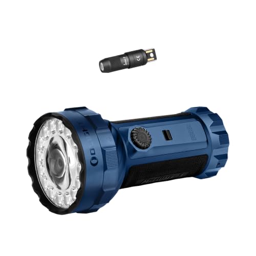 OLIGHT Marauder 3 Bright Rechargeable Flashlight with IMINI 2 EDC Keychain Mini Flashlight