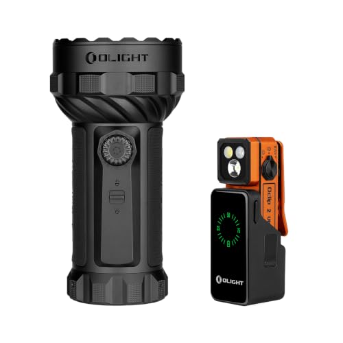 OLIGHT Oclip 2 Ultra Clip-on Flashlight with Charging Dock with Marauder 3 High Lumens Rechargeable Bright Flashlight