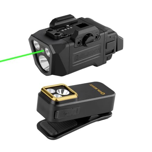 OLIGHT PL X GL Rechargeable Tactical Rail Mount Light Bundle with Oclip Pro S