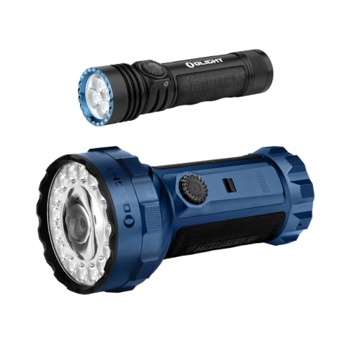 OLIGHT Seeker 4 Pro Rechargeable Flashlight with Marauder 3 Bright Rechargeable Flashlight
