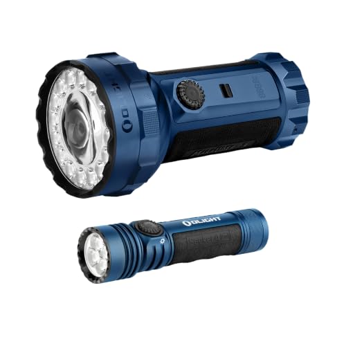 OLIGHT Marauder 3 Bright Rechargeable Flashlight with Seeker 4 Pro Rechargeable Flashlight