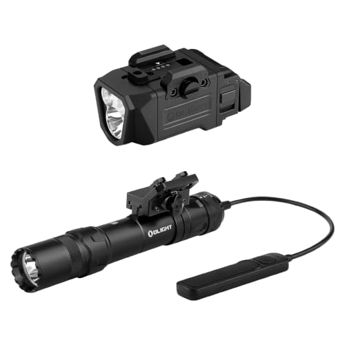 OLIGHT PL X Rechargeable Tactical Rail Mount Light Bundle with Odin GL M Tactical Flashlight