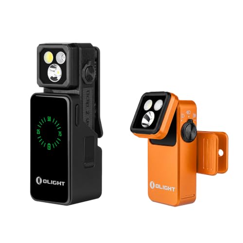 OLIGHT Oclip 2 Ultra EDC Rechargeable Flashlight Clip Light with Charging Dock Bundle with Oclip 2 Pro Rechargeable EDC Flashlight