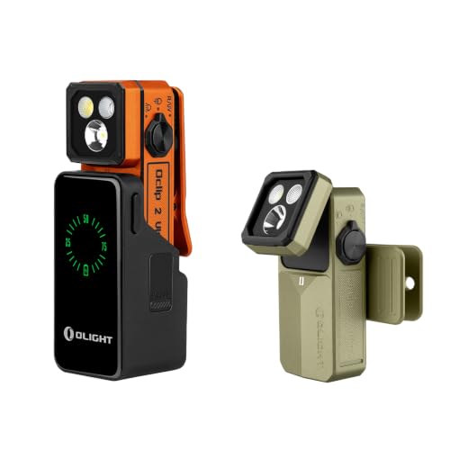 OLIGHT Oclip 2 Ultra EDC Rechargeable Flashlight Clip Light with Charging Dock Bundle with Oclip 2 Ultra EDC Rechargeable Flashlight Clip Light