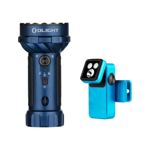 OLIGHT Marauder Mini 2 High Lumen Flashlight 5 Lighting Modes with Oclip 2 Pro Rechargeable Clip-on Flashlight