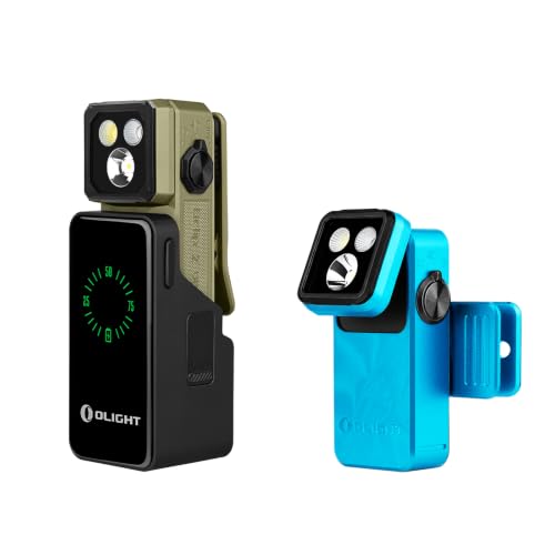 OLIGHT Oclip 2 Ultra EDC Rechargeable Flashlight Clip Light with Charging Dock Bundle with Oclip 2 Pro Rechargeable EDC Flashlight