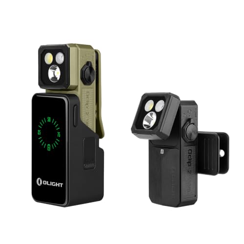 OLIGHT Oclip 2 Ultra EDC Rechargeable Flashlight Clip Light with Charging Dock Bundle with Oclip 2 Ultra EDC Rechargeable Flashlight Clip Light