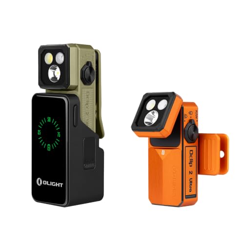 OLIGHT Oclip 2 Ultra EDC Rechargeable Flashlight Clip Light with Charging Dock Bundle with Oclip 2 Ultra EDC Rechargeable Flashlight Clip Light